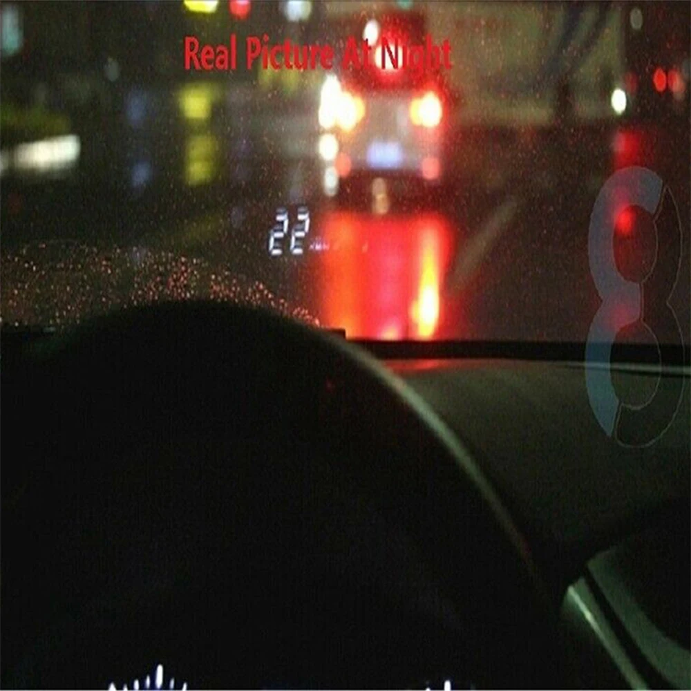 Новейший A100S с блендой на лобовое стекло проектор OBD2 II EUOBD автомобильный HUD Дисплей Система Предупреждение о превышении скорости сигнализация напряжения