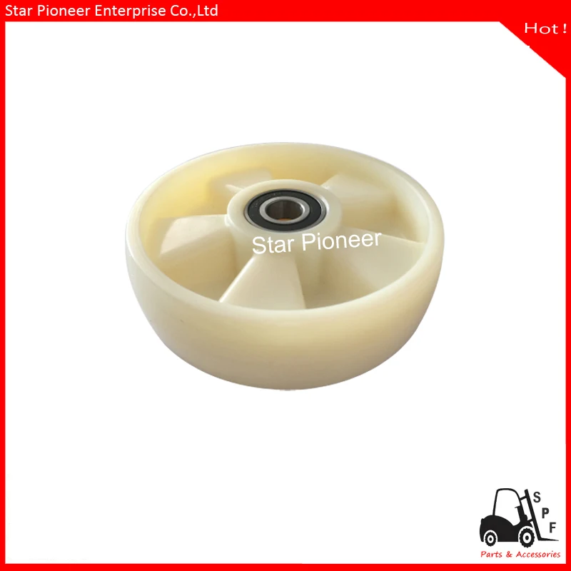 Pallet Truck Oil Tank hydraulic pallet truck wheels hand pallet truck wheel 180x50 mm White Nylon with bearings 6204