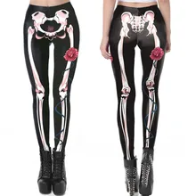 Одежда на Хэллоуин, леггинсы, Хэллоуин, сексуальные новые женские леггинсы, Призрак Череп, тыква, пальмовые стили, цифровая печать, Брюки J6