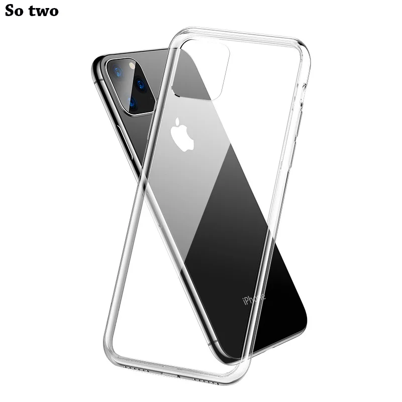

Clear phone Case For iphone 11 Pro Max XS MAX XR X Transparent TPU Soft Case For Apple iPhone 11 Pro Case Phone Cover Ultra Thin