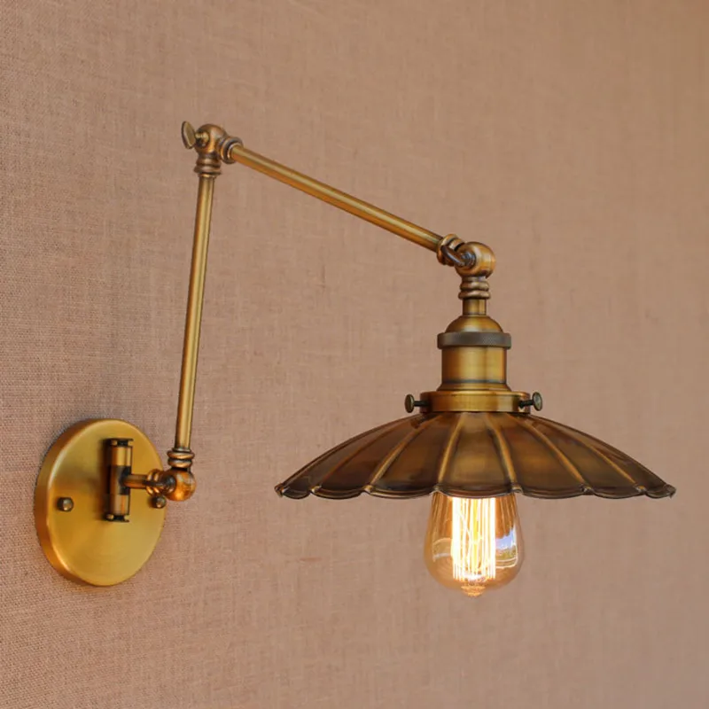 Винтажный Регулируемый Настенный светильник RH в стиле лофт настенный с