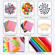Assortiment de matériaux d'artisanat d'art DIY, Kit de bricolage pour garçons d'âge préscolaire à la maison