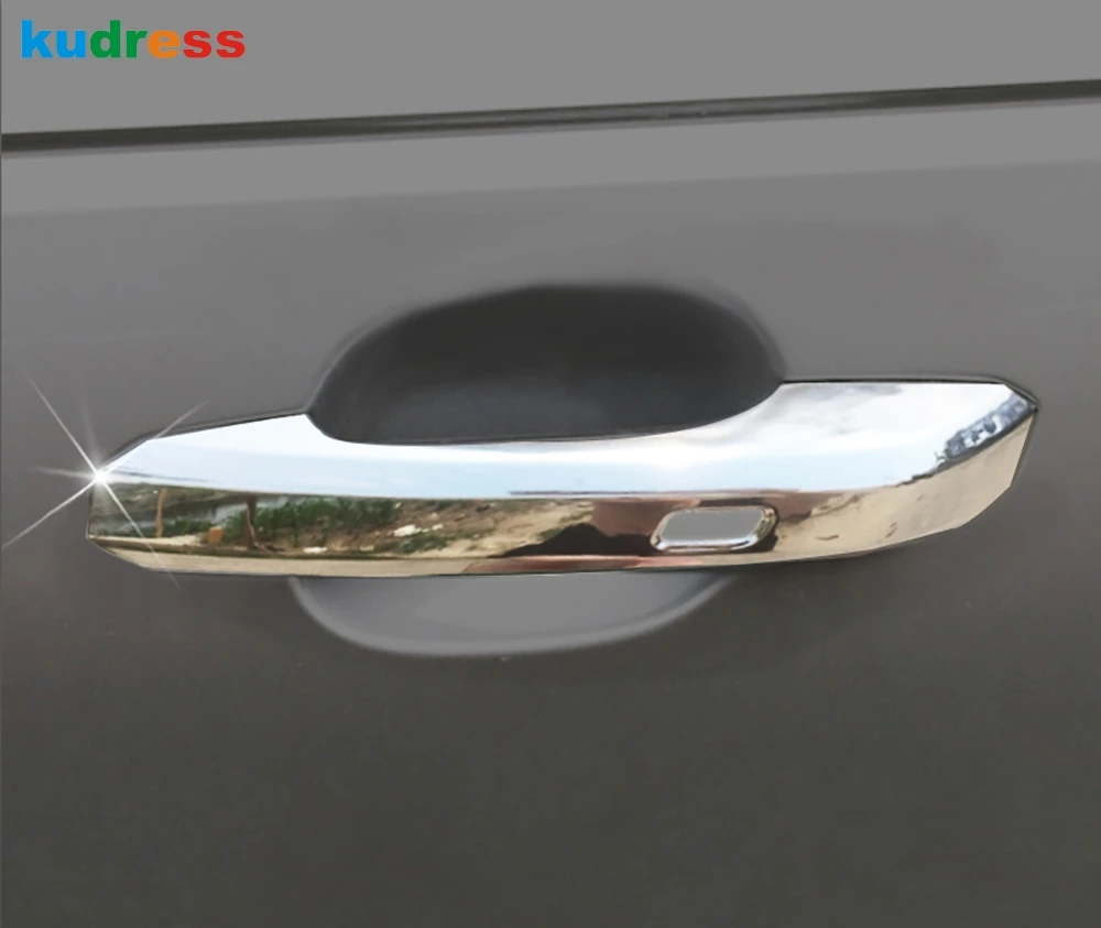 

For Audi A4 B9 9L 2016 2017 Sedan Car Door Handle Cover Trim Car Styling ABS Chrome Exterior Side Door Catch Cover Frame trims