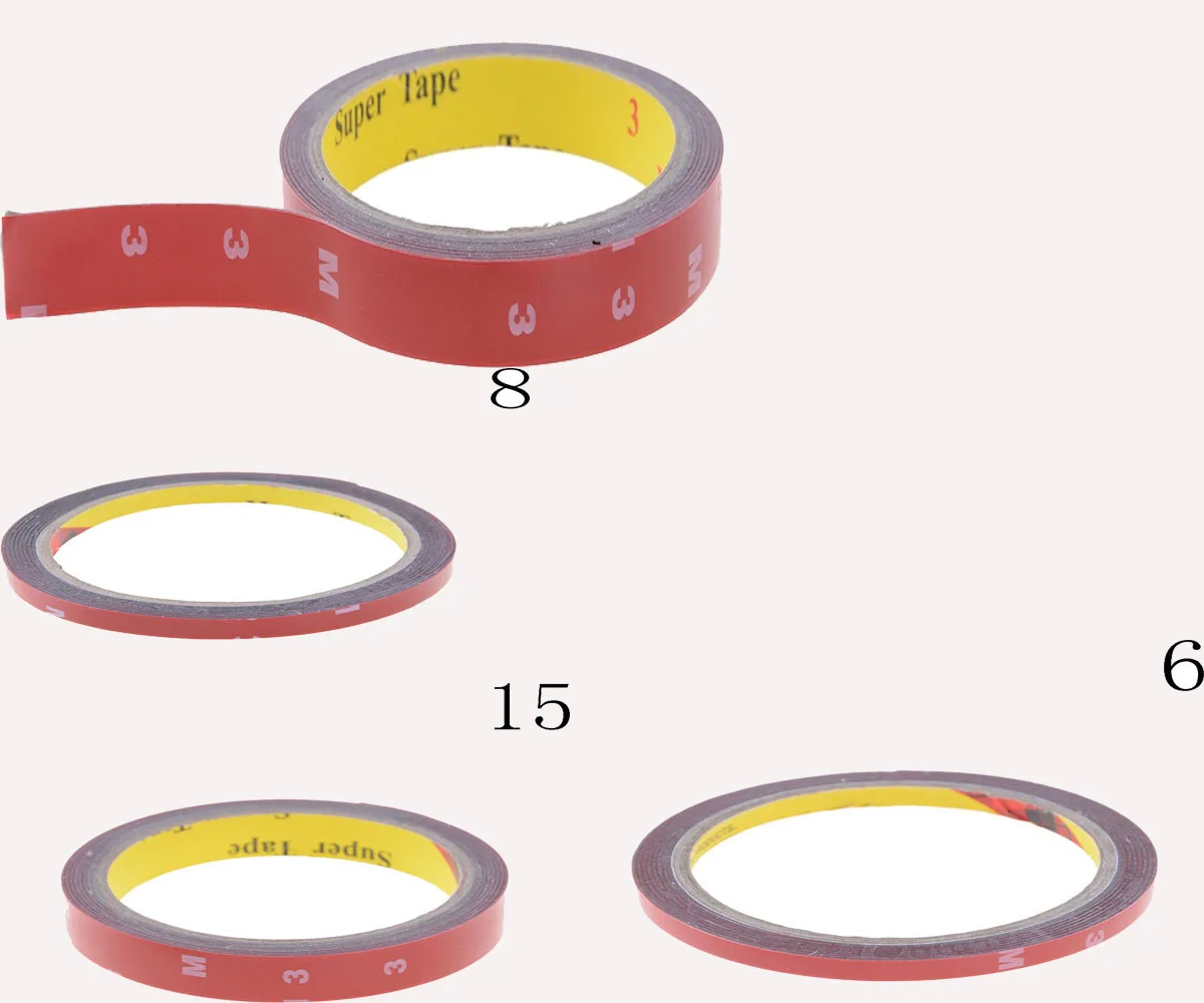 6/8/10/15/20mm Double Sided 3M Tape Adhesive Tape Sticker for Phone LCD Pannel Screen Car Screen Repair Accessories