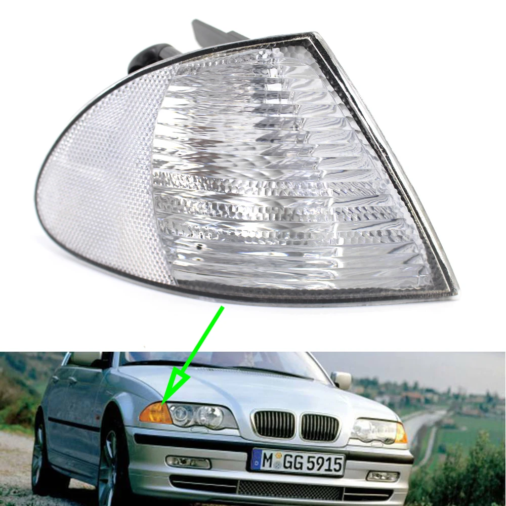 Передние Угловые лампы для BMW 3 серии E46 4 двери 1998 ~ 2001 Авто парковочный сигнальный