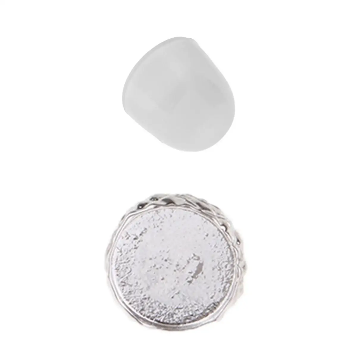 Silicone Jewelry Mold Pendant Mould & Silver Bead End Caps DIY Acorn Charm