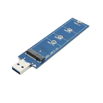 

B Key M.2 Ssd Adapter Usb 3.0 Plastic Usb To 2280 M2 Ssd Drive Adapter Ngff Converter Reader Card 1 Piece