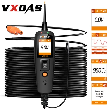 

VXDAS VSP200 Car Battery Testers Tools Diagnostic Tool 12V/24V Circuit Tester Automotive Scanner For Car Battery Charging Tester