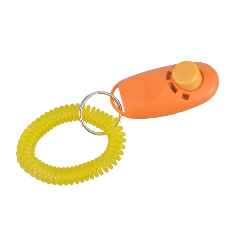 Универсальный дистанционный портативный животное с кнопкой для собак кликер звуковой тренажер для домашних животных тренировочный инструмент управление наручным браслетом аксессуар - Цвет: orange