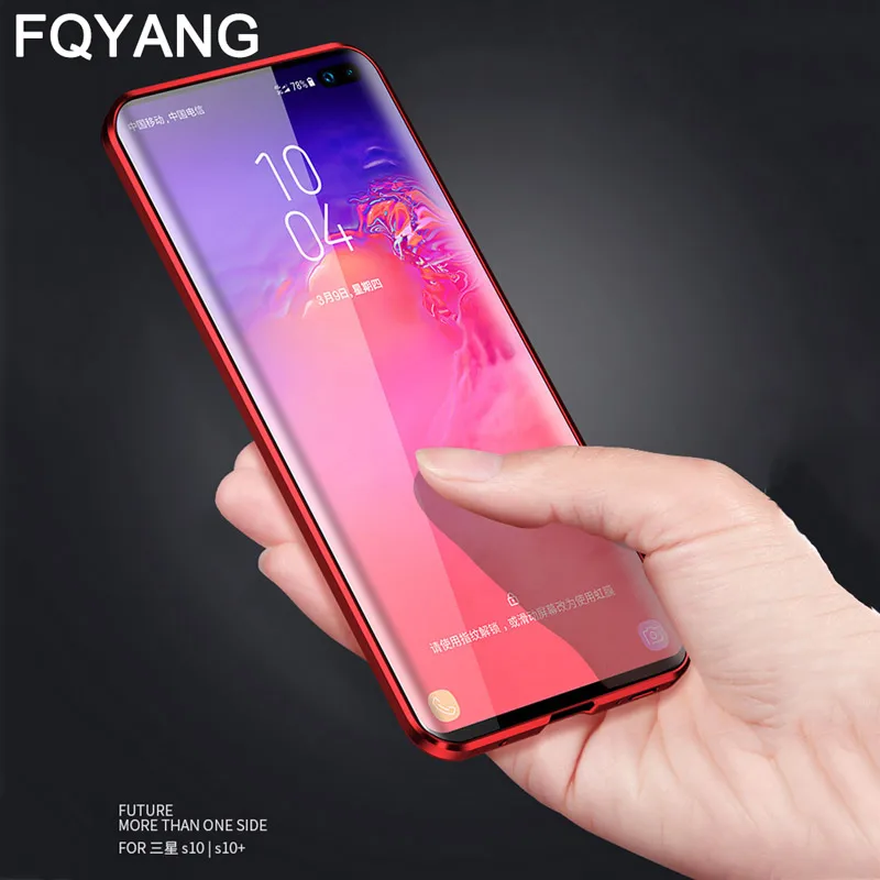 Магнитный адсорбционный металлический чехол для samsung Galaxy NOTE 10 PLUS S10 5G S8 S9 S10LITE S10E