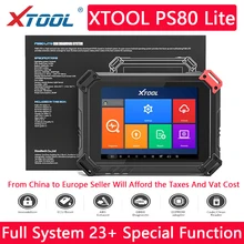 

XTOOL PS80 Lite OBD2 Diagnostic Tool Full System IMMO DPF TPMS Reset Automotive Scan Code Reader Free Update Online PK MK808BT