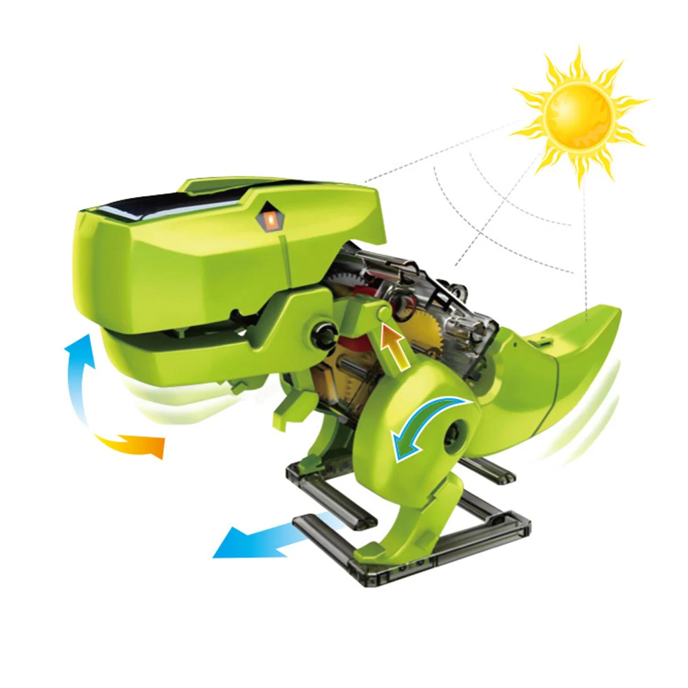 Солнечная энергия 3 в 1 трансформация ессический мир динозавр насекомое бурильщик робот солнечные игрушки DIY Развивающие игрушки для детей