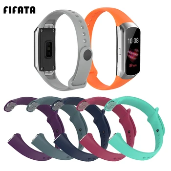 

FIFATA Soft Silicone Watch Strap For Samsung Glaxy Fit SM-R370 Smart Bracelet Wristband Replacement Part For Samsung Smart Watch