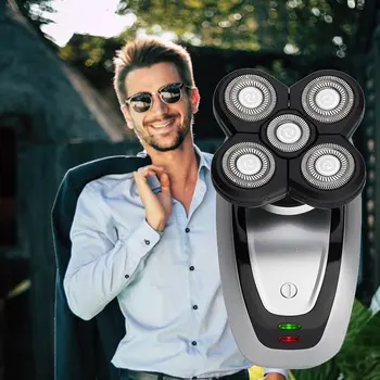 

Black Charging Electric Razor Washed Repairing Electric Beard Trimmer Hair Knife Waterproof Shaving Machine For Mem'S Shaver