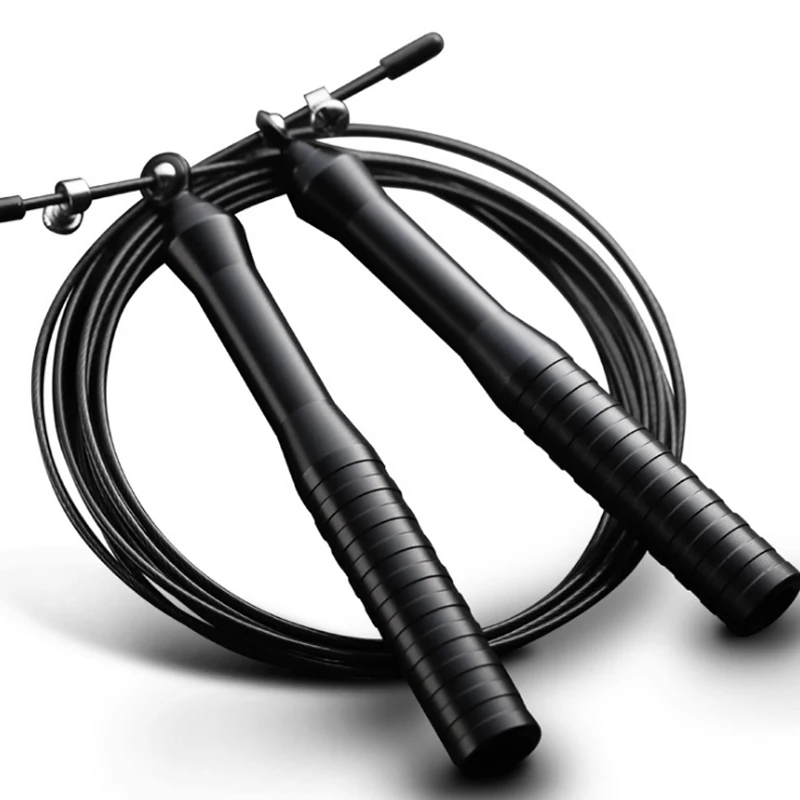 3m Adjustable Cable Aluminum Jumping Rope High Speed Bearing Crossfit Skipping Steel Ropes For