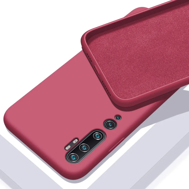 Противоударный чехол для телефона для Xiaomi mi CC9 Pro mi 9 SE mi 8 Lite mi CC9e A3 9T Red mi K20 8A Note 6 7 8T чехол жидкий силиконовый чехол - Цвет: Camellia Red