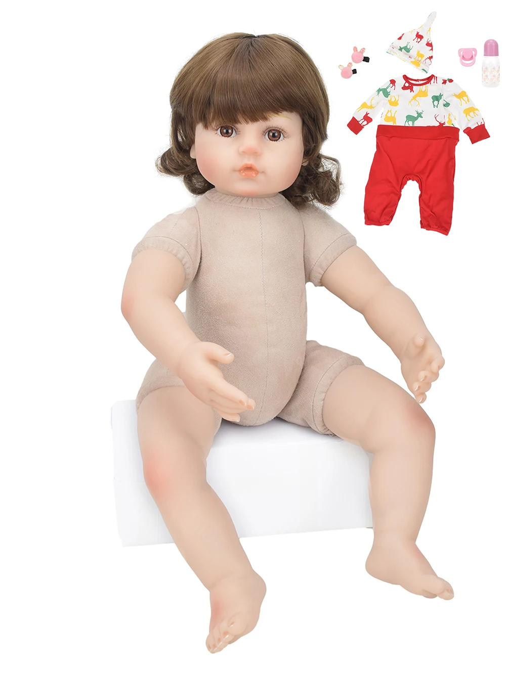 24 дюймов Reborn Baby Doll реалистичные "Принцесса" для деток с года до трех для девочек Мягкие силиконовые детские игрушки 60 см реалистичные куклы для младенцев детский подарок на день рождения