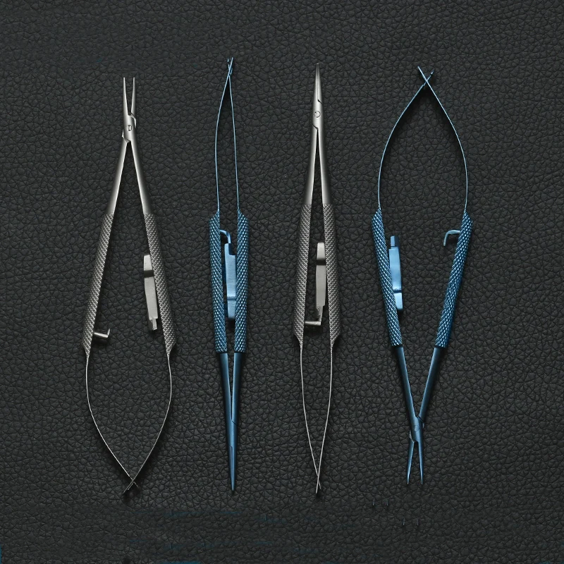 Ophthalmology Microscopic Instruments Surgical Tools Straight/Elbow Plastic Corneal Scissors Locking Needle Holder | Красота и