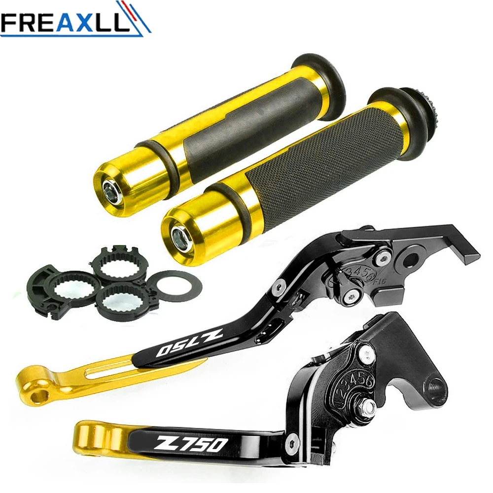 Для KAWASAKI Z750 Z 750 2006 2007 2008 складной выдвижной Регулируемый ЧПУ алюминиевые тормоза рычаги сцепления ручные рукоятки набор - Цвет: J With LOGO  GL