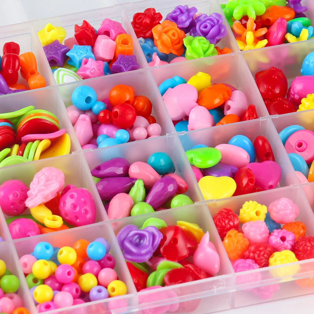 Kit per fare braccialetti perline giocattoli per bambini fai da te 24  griglia fatti a mano fare puzzle perline per ragazze Kit ragazze giocattoli  per 3 5 7 9 11 - AliExpress