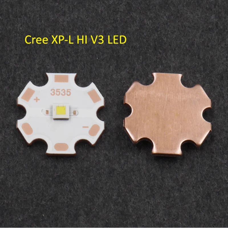 16 мм 20 CREE XM L2 U3/XP L V5/HI V3 LED Star 1A холодный белый медный корпус + 17 AMC7135x12 фонарик|cree xm-l2