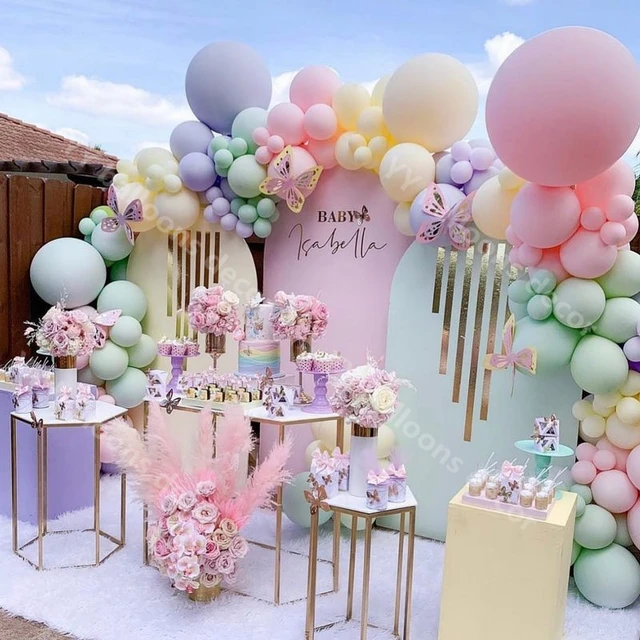 DIY Pastel Rainbow Balloon Garland  DIY Rainbow Balloon Arch, Two Sweet  Party – Soiree Love