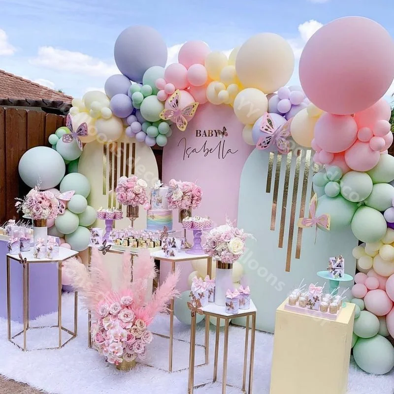 Pastel Balloons Pastel Birthday Decorations Pastel Rainbow