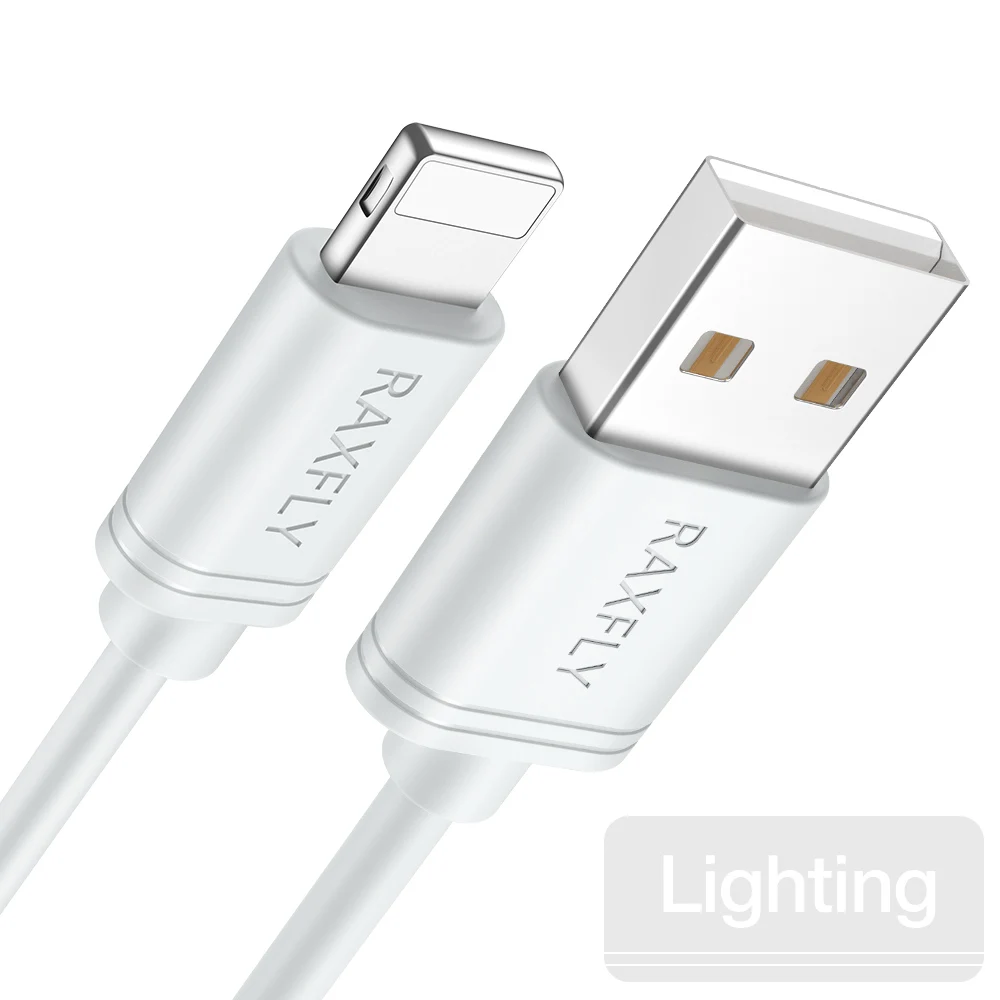 USB raxfly type-C кабель для Xiaomi Redmi Note 7 usb C кабель для мобильного телефона Быстрая зарядка USB кабель для iphone кабель Micro USB Кабо - Цвет: white for iphone