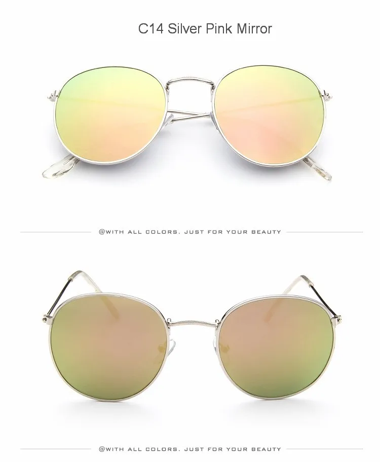 Women's Glasses MYT_0306 Sunglasses Women 2020 Classic Vintage Oval Sun Glasses Eyewear Round Mirror Small Metal Frame Oculos De Sol Gafas UV400 womens ray bans