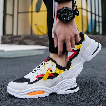 

Men's Trend Fashion Sneakers Outdoor Platform Hard-Wearing Non-slip Leisure shoes Height Increasing Comfortable Sneakers
