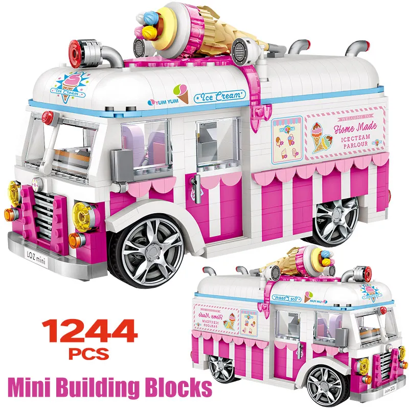pink ice cream truck toy
