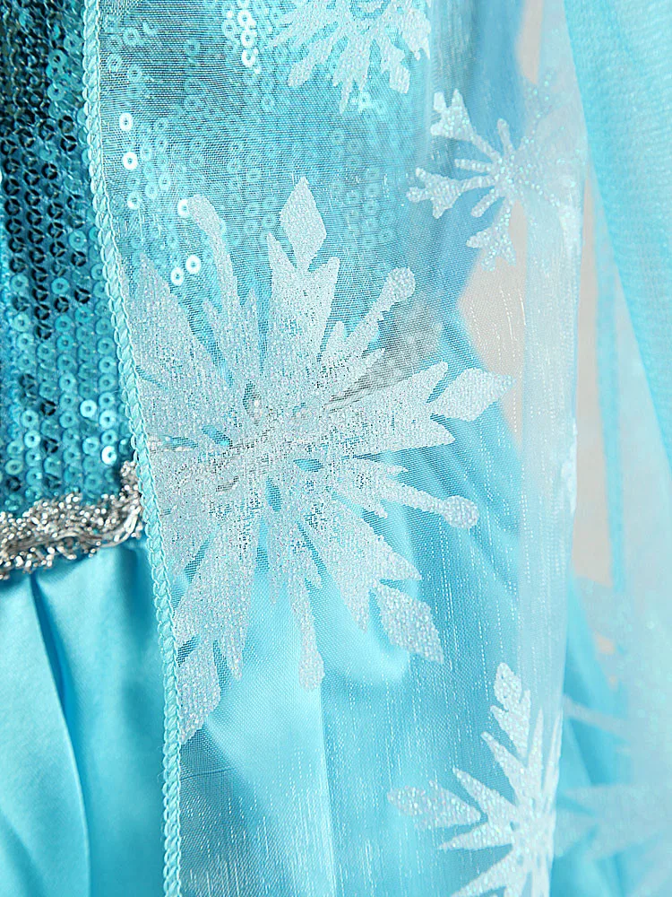 Платье Эльзы для девочек Косплэй; костюмы и платья принцессы Эльзы 2 костюм принцессы Детский костюм, костюм для карнавала vestido infantil(холодное сердце), Fille