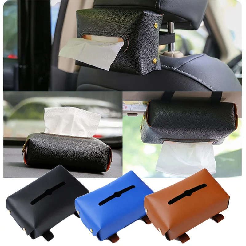 Автомобильный кожаный тканевый ящик с солнцезащитным козырьком - Цена: 264,61 руб.