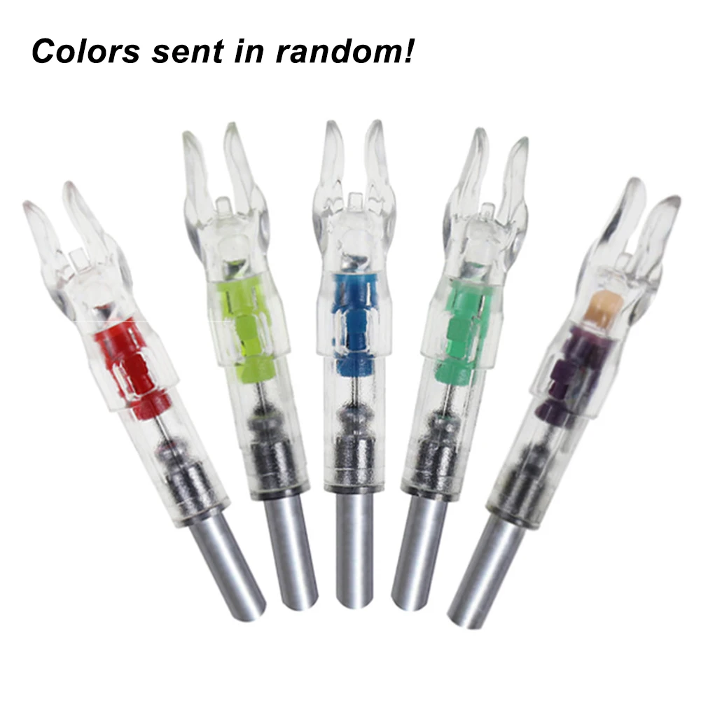 

6pcs Automatically Plastic Accessories Outdoor Super Bright Shaft Tail Fit Luminous LED Lighted Hunting Arrow Nock