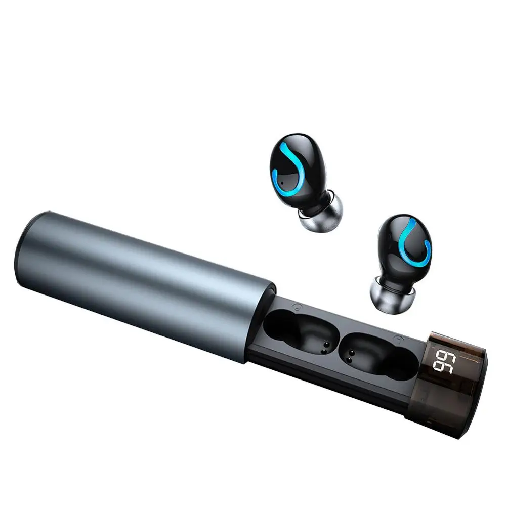 Мини TWS 3D стерео наушники беспроводные Bluetooth 5,0 наушники с микрофоном спортивные водонепроницаемые наушники Автоматическое Сопряжение игровая Музыкальная гарнитура - Цвет: Hot Style - Grey
