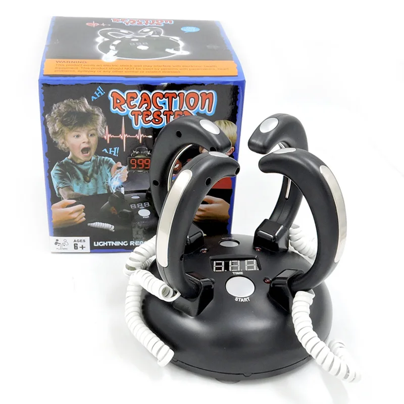 Молниеносная реакции на палец для 4 человек игра с электрическим током всего