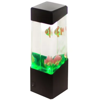 

4 Patterns LED Tank Light Glowing Aquarium Fish Tank Relax Home Decor Desktop Ornament Fish Tank Light
