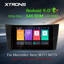 XTRONS 8 ''Android 9,0 PX5 автомобильный Радио плеер gps для Mercedes Benz E Class W211 E200 E220 E240 E270 E280 2002-2008 W219 без DVD
