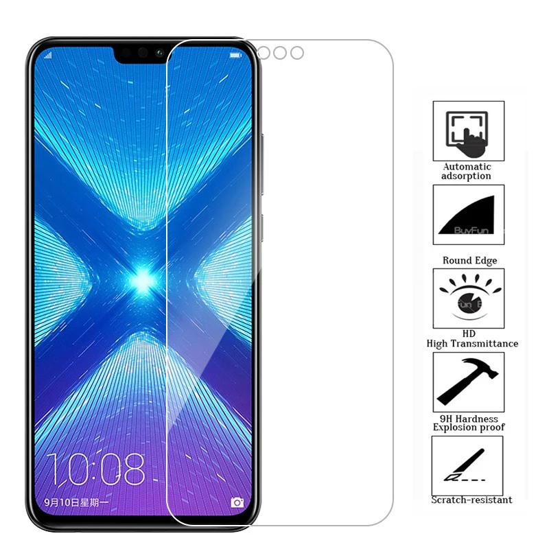 Закаленное стекло для huawei honor 8s защитное протектор экрана huawey hono 8 x x8 Honor View 10 Litesafety
