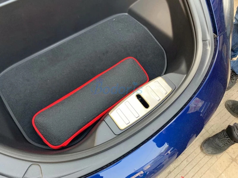 Для Tesla модель 3#304 нержавеющая сталь задний багажник бампер Защита задние ворота порога отделка автомобиля аксессуары для укладки