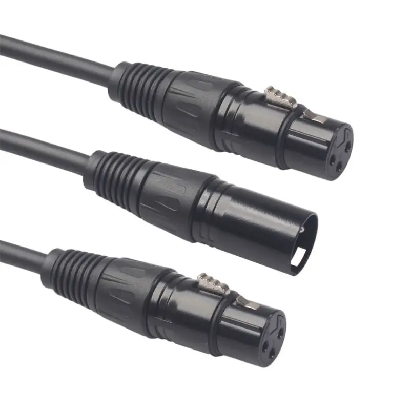 XLR 3pin Male to 2 XLR 3pin Female Cable Jack Y Sp карта памяти