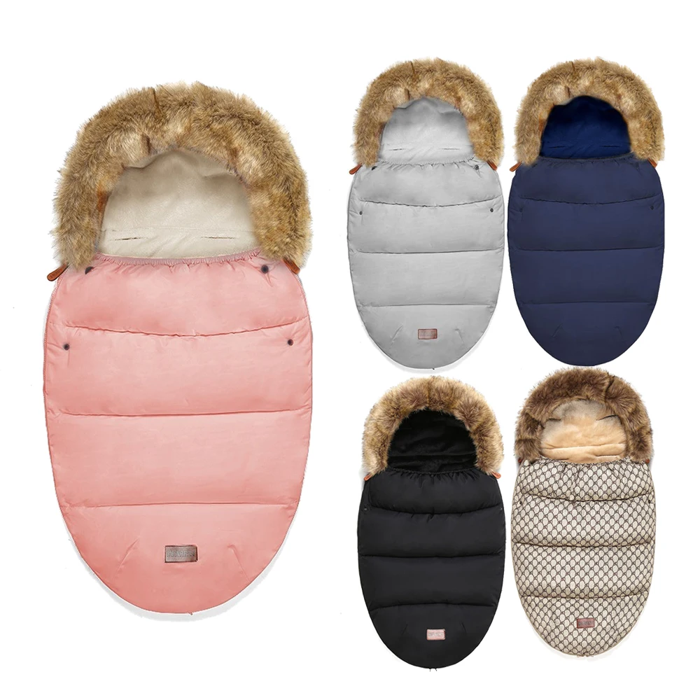 

Baby Sleeping Bag Infant Winter Stroller Sleep Bag Warm Footmuff Wheelchair Envelope Sleepsacks Stroller Accessories O1043N15