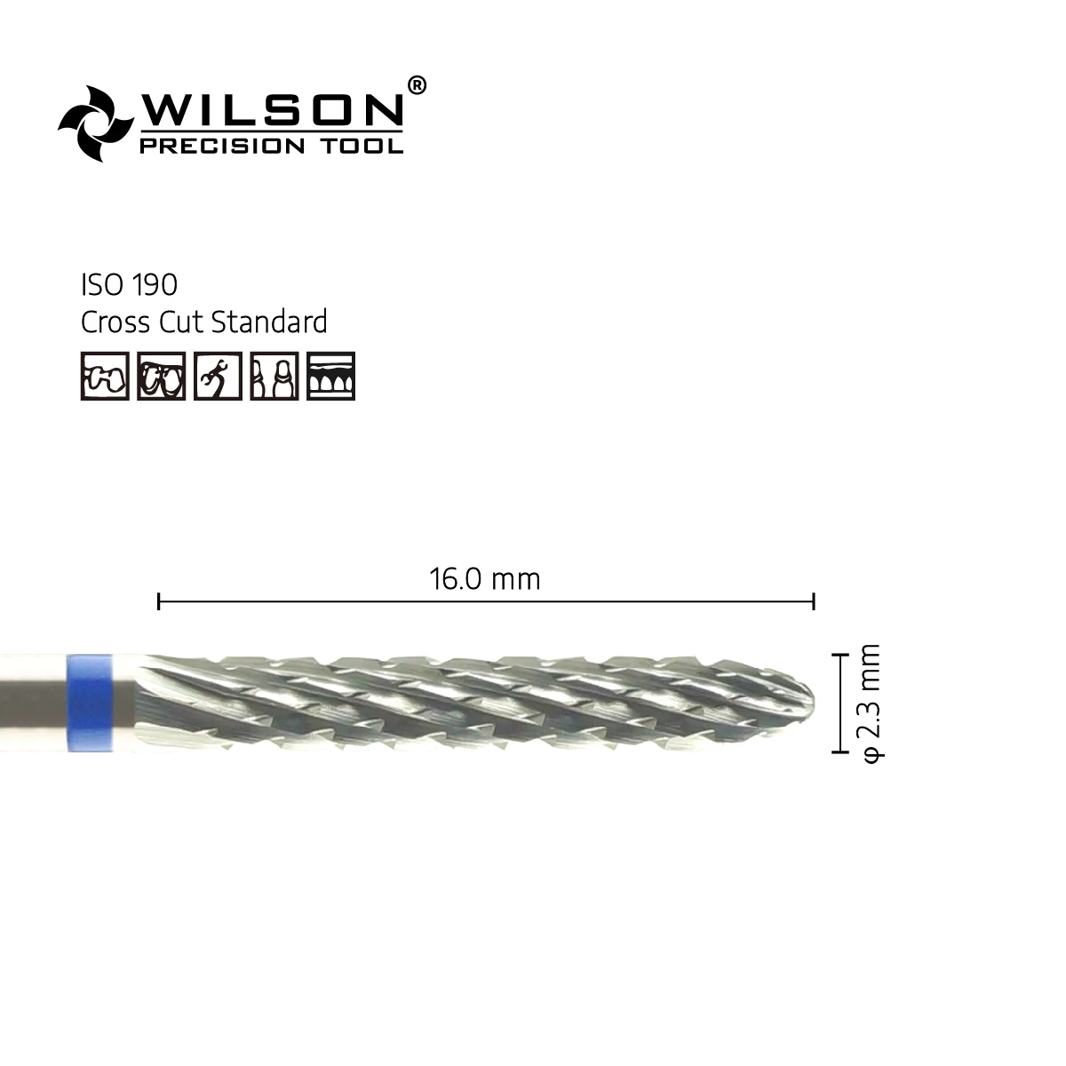 Wilsondental Burs 5000355iso 292 190 023 Tungsten Carbide Dental Burs