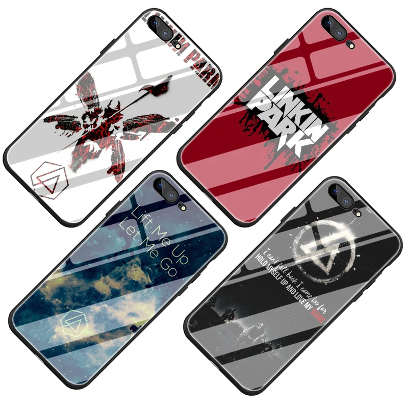EWAU Linkin Park закаленное стекло чехол для телефона чехол для iPhone 5 5S SE 6 6s 7 8 Plus X XR XS 11 Pro Max