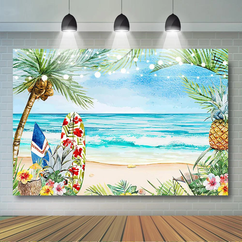 Personalized Beach Summer Theme Backdrop Baby Shower Backdrop Birthday