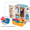 Kids Toy Fridge Refrigerator Accessories With Ice Dispenser Role Playing For Kids Kitchen Cutting Food Toys For Girls Boys 6