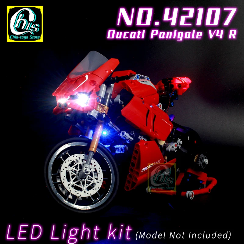 LED Licht Beleuchtung Set Für lego 42107 Für Ducati Panigale V4 R Motorrad DEU