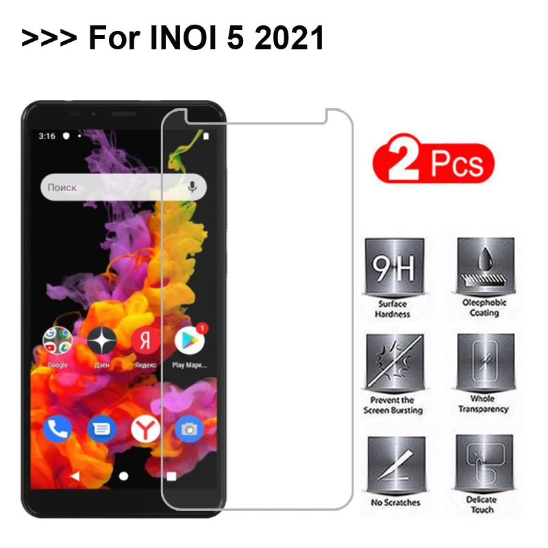 Закаленное стекло для INOI 5 2021 защитная пленка экрана 100% закаленное защитное