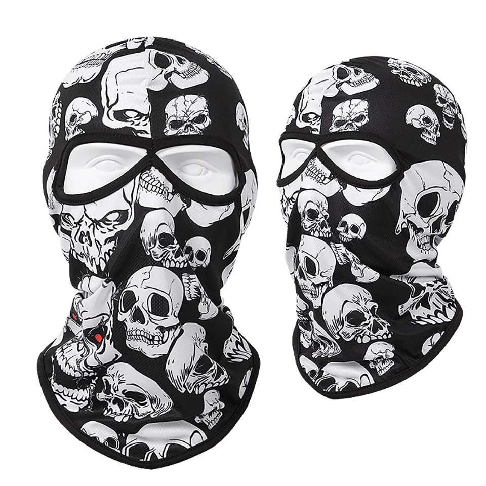 Skeleton Skull Bandana Ski Skull Halloween Neck Half Face Mask Cycling Ghost Scarf Neck Bandanas Ski Sport Hiking Scarves
