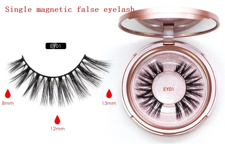Ey01 eyelash Магнитные ресницы, магнитные жидкие подводки для глаз и магнитные накладные ресницы и пинцет, набор магнитных подводок для глаз и длинных накладных ресниц - Цвет: Ey01 eyelash
